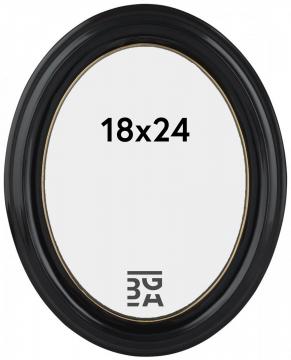 Eiri Mozart Ovale Noir 18x24 cm