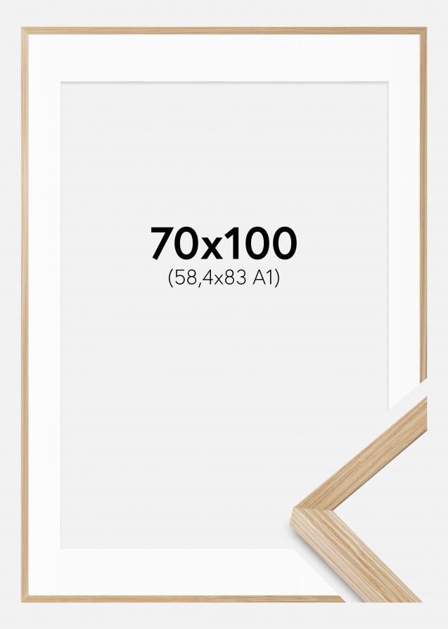 Cadre Soul Oak Veneer 70x100 cm - Passe-partout Blanc 59,4x84 cm (A1)
