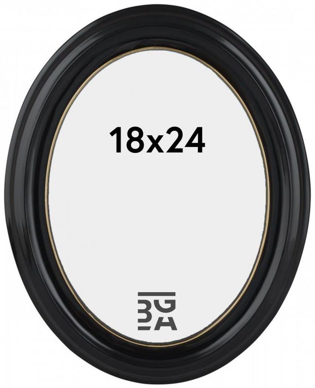 Eiri Mozart Ovale Noir 18x24 cm