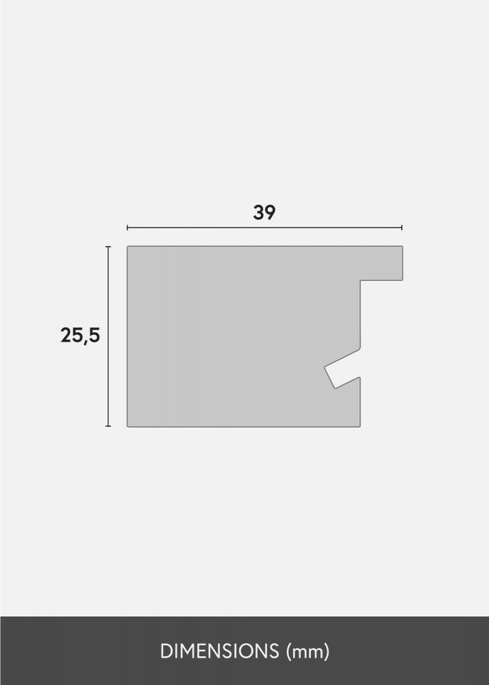 Cadre Juno Verre acrylique Bois 59,4x84 cm (A1)