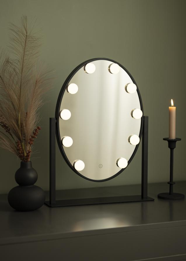 KAILA Miroir de maquillage IV Noir - 34x47 cm