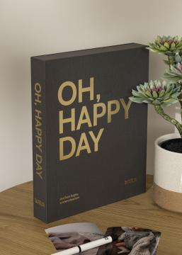 KAILA OH HAPPY DAY Black - Coffee Table Photo Album (60 Pages Noires)