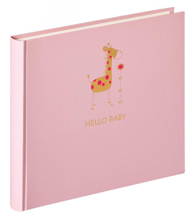 Hello Album bébé Rose - 25x28 cm (50 pages blanches / 25 feuilles)