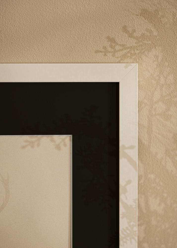 Cadre Selection Blanc 70x70 cm - Passe-partout Noir 60x60 cm