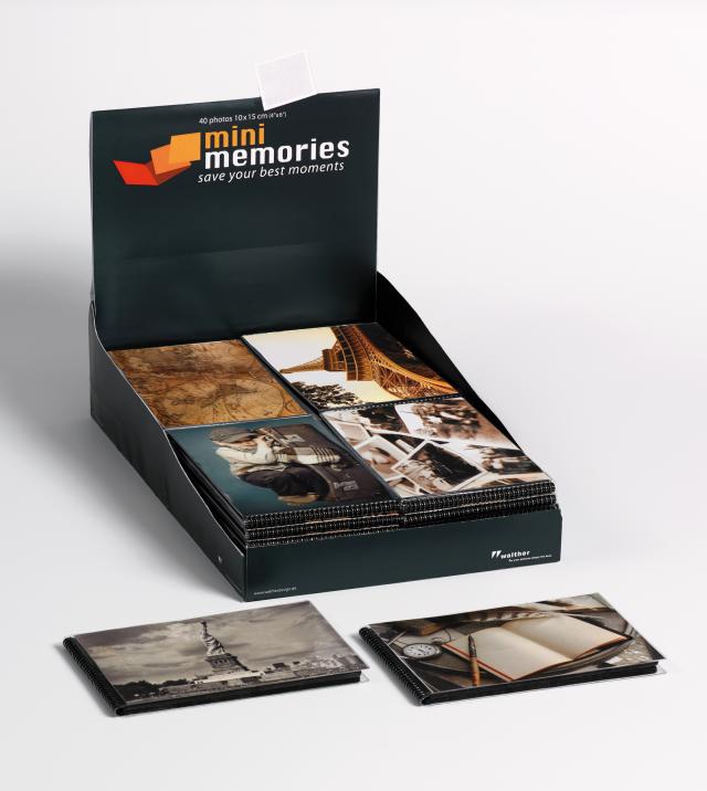 Lot de 36 Mini Memories Album Travel 6 variantes - 40 images en 10x15 cm