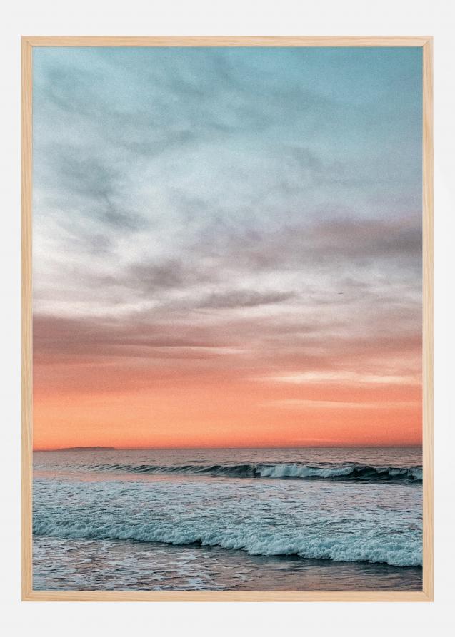Waves Under Sunset Poster