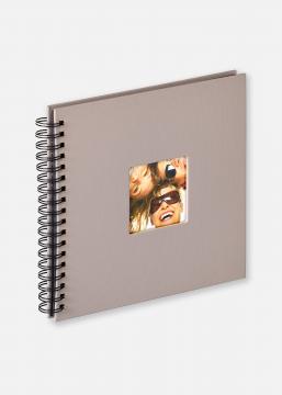Fun Album spirale Gris - 26x25 cm (40 pages noires / 20 feuilles)