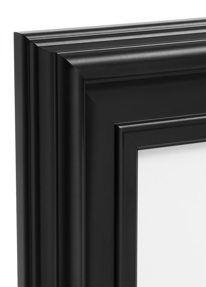 Cadre Mora Premium Noir 50x50 cm - Passe-partout Blanc 35x35 cm