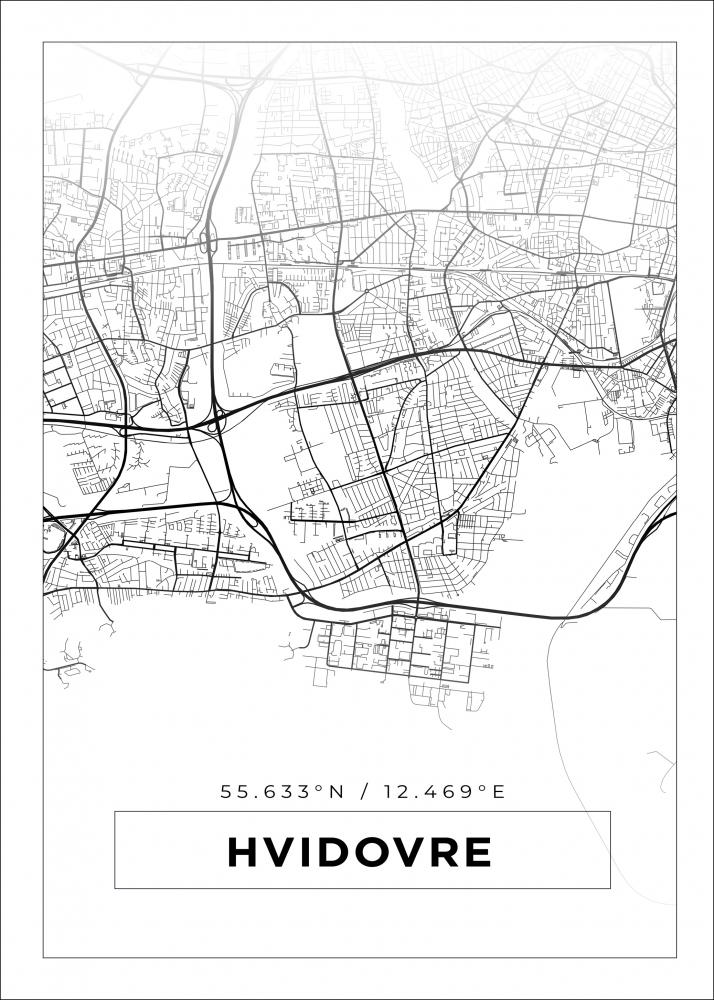 Map - Hvidovre - White