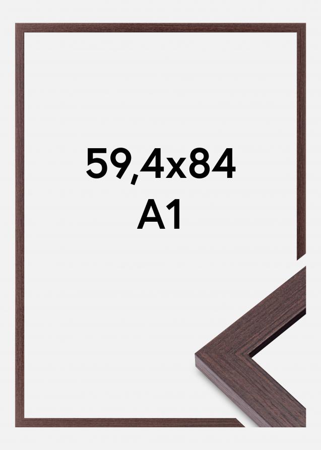 Cadre Deco Verre acrylique Noyer 59.4x84 cm (A1)
