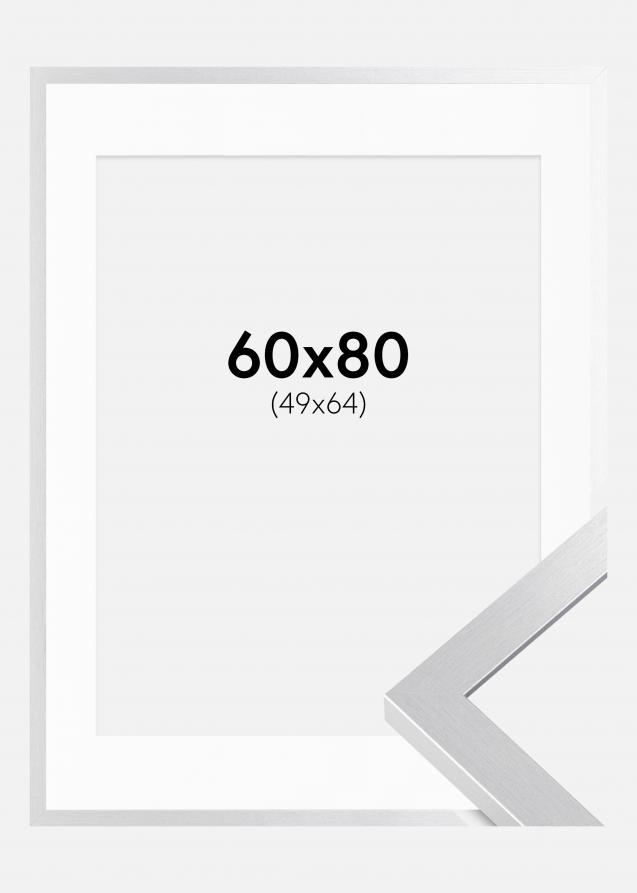 Cadre Selection Argent 60x80 cm - Passe-partout Blanc 50x65 cm