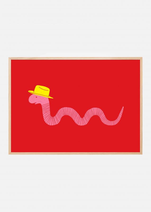 Wiggly Western Worm Poster