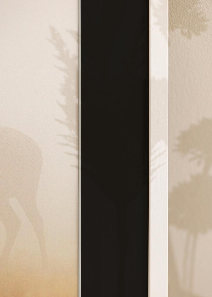 Cadre Edsbyn Blanc 20x25 cm - Passe-partout Noir 15x20 cm