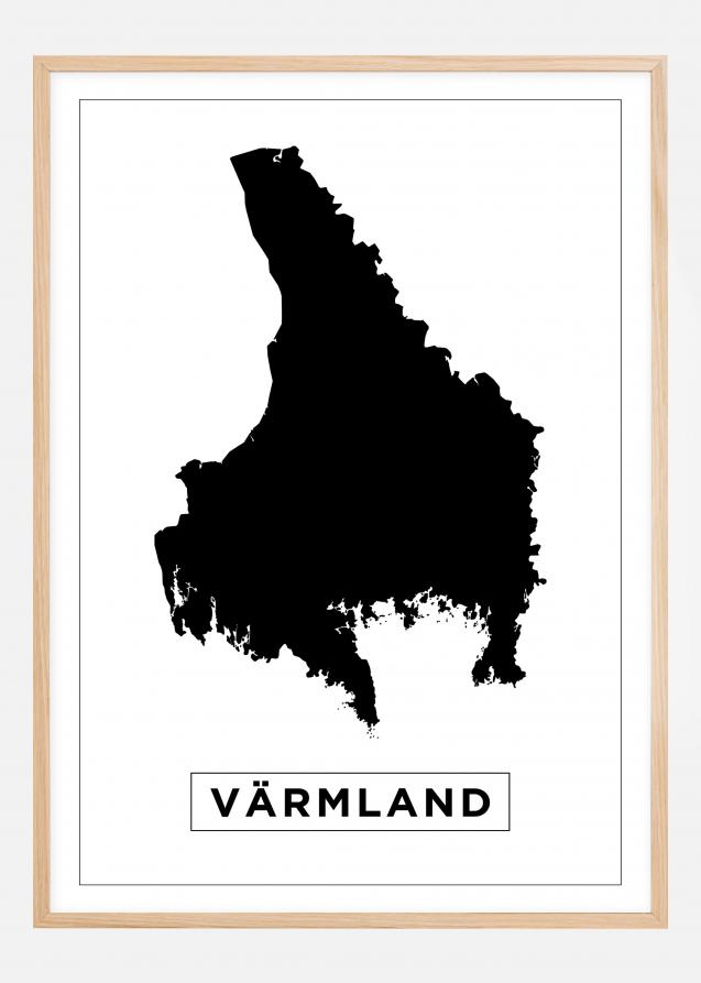 Map - Värmland - White