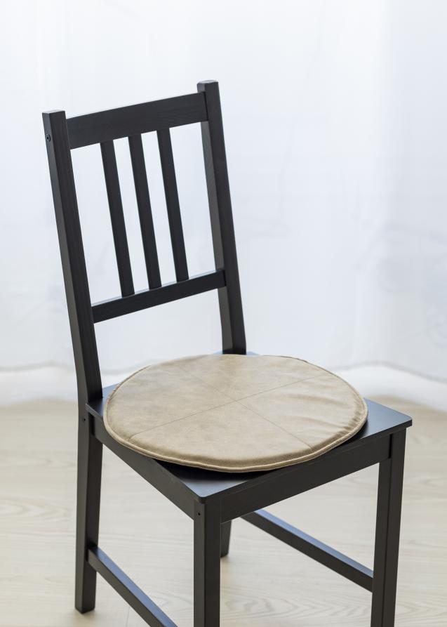 Coussin de chaise Lycke - Marron clair 40 cm Ø