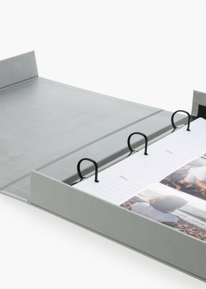 KAILA MEMORIES Grey XL - Coffee Table Photo Album - 60 images en 10x15 cm