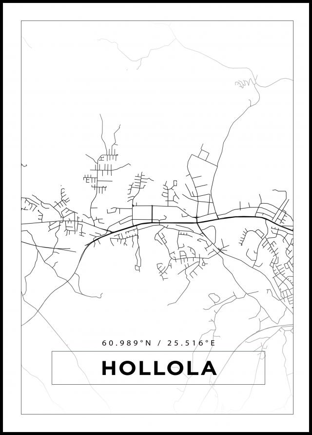 Map - Hollola - White
