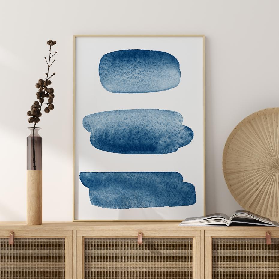 Blue Dots Poster