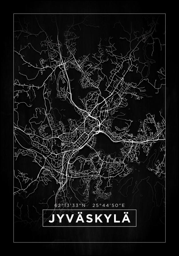 Map - Jyväskylä - Black