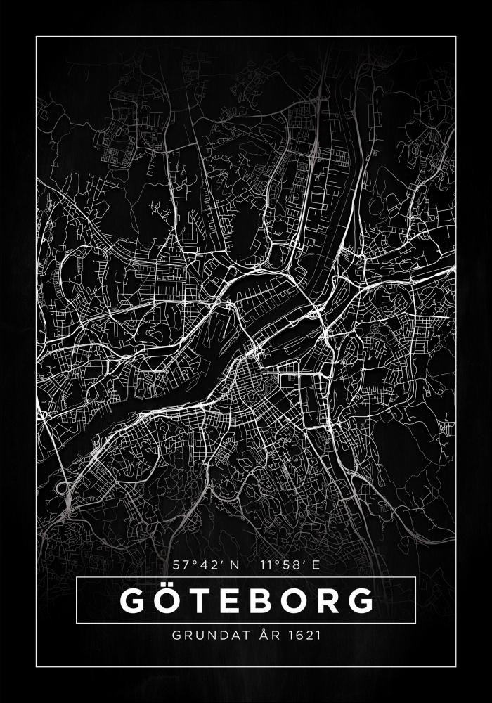 Map - Gteborg - Black