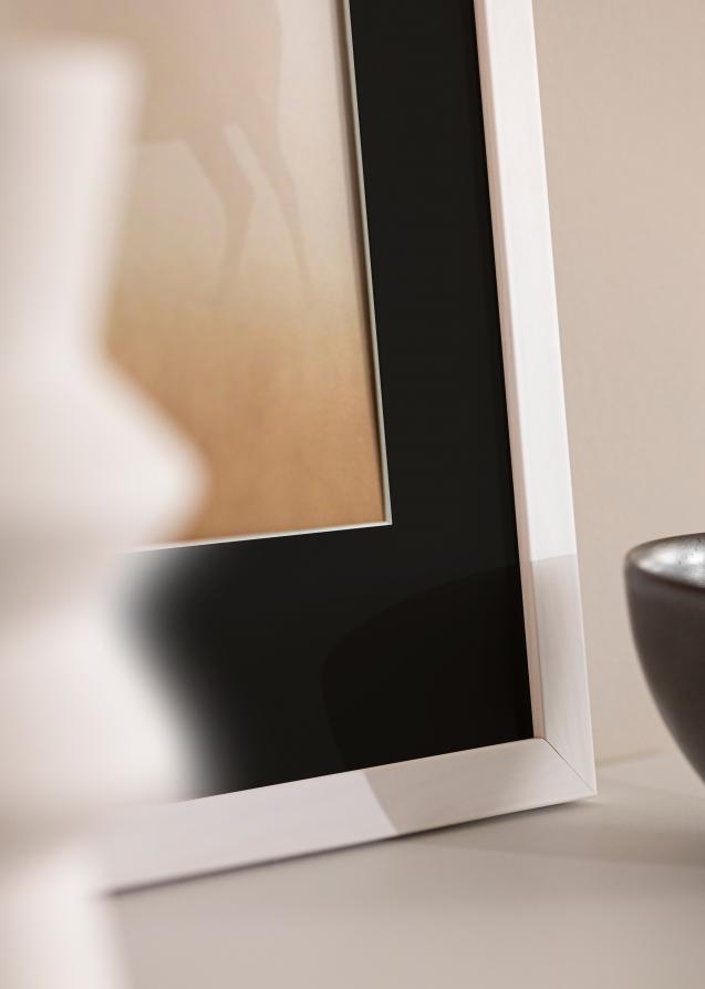 Cadre Stilren Blanc 45x60 cm - Passe-partout Noir 30x45 cm