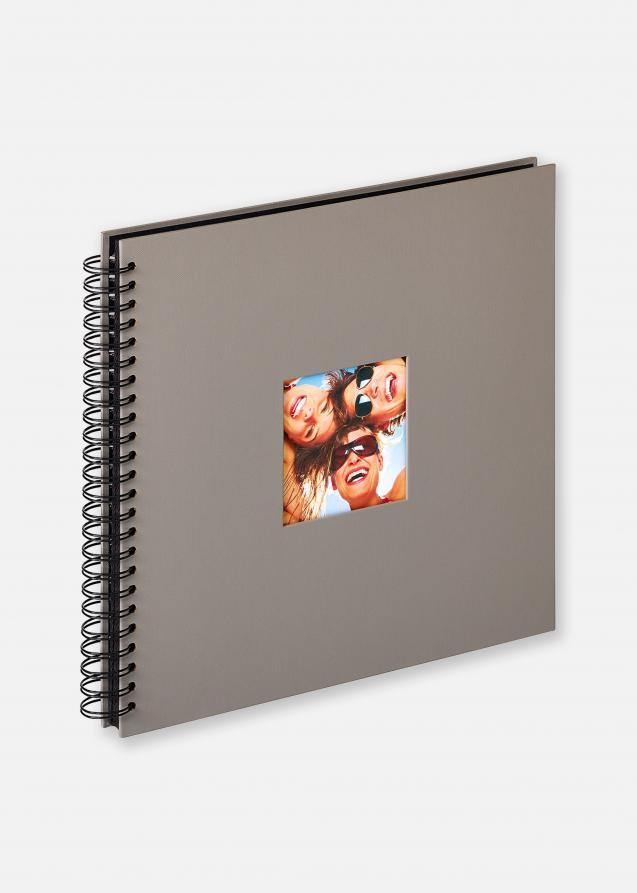 Fun Album spirale Gris - 30x30 cm (50 pages noires / 25 feuilles)