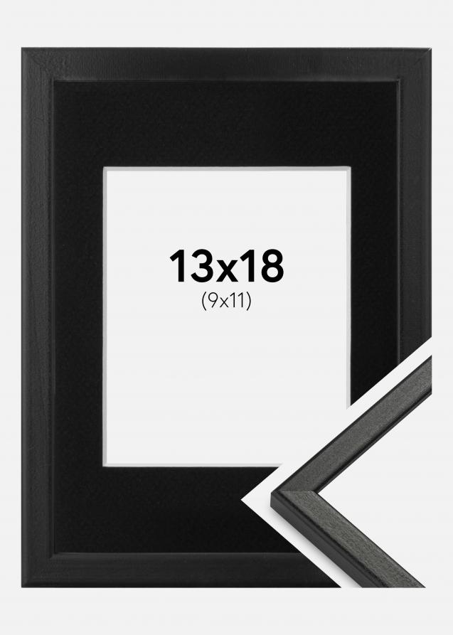 Cadre Kaspar Noir 13x18 cm - Passe-partout Noir 10x12 cm