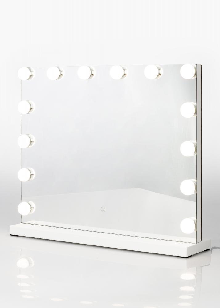 KAILA Miroir de maquillage II Blanc - 50x42 cm