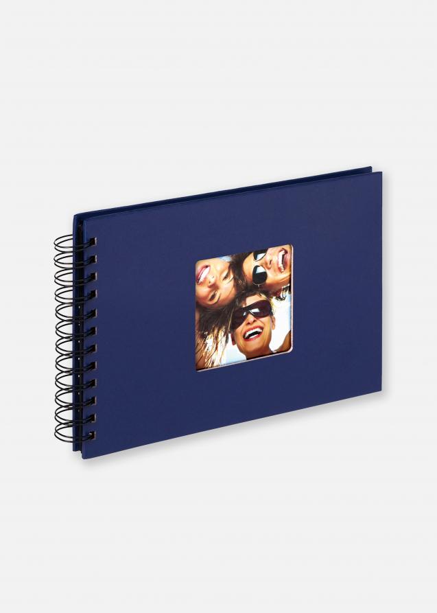 Fun Album spirale Bleu - 23x17 cm (40 pages noires / 20 feuilles)