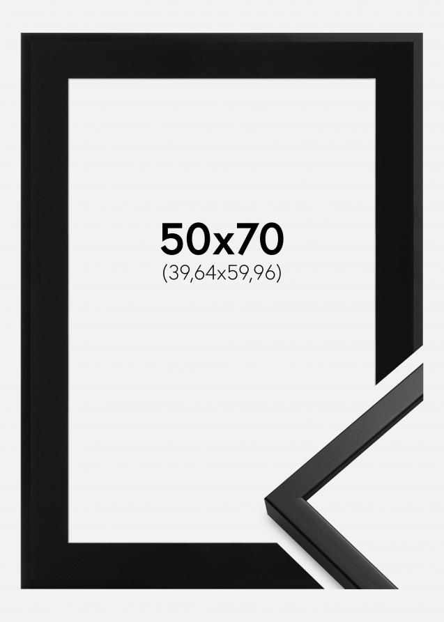 Cadre Oslo Noir 50x70 cm - Passe-partout Noir 16x24 pouces