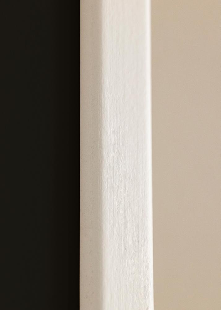 Cadre Kaspar Blanc 50x60 cm - Passe-partout Noir 14x18 pouces