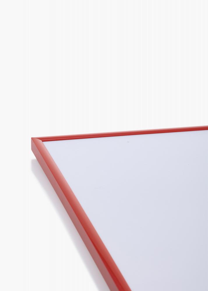 Cadre New Lifestyle Rouge clair 50x70 cm - Passe-partout Blanc 42x59,4 cm