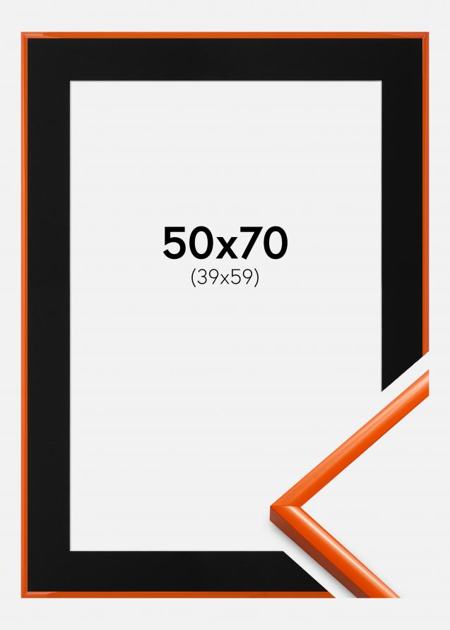 Cadre New Lifestyle Orange 50x70 cm - Passe-partout Noir 40x60 cm