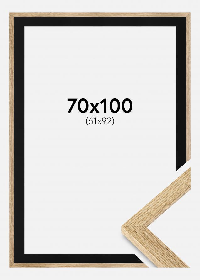 Cadre Selection Chêne 70x100 cm - Passe-partout Noir 62x93 cm