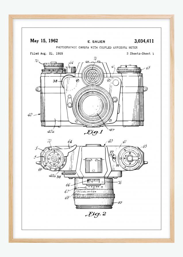 Dessin de brevet - Caméra I - Poster