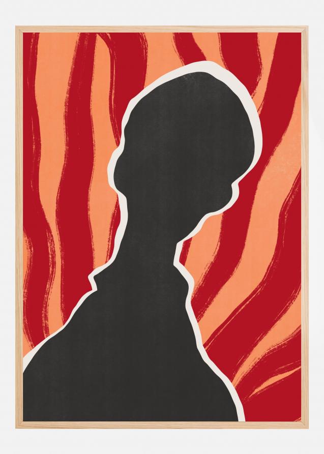 Anonymous Portrait In Heat Poster
