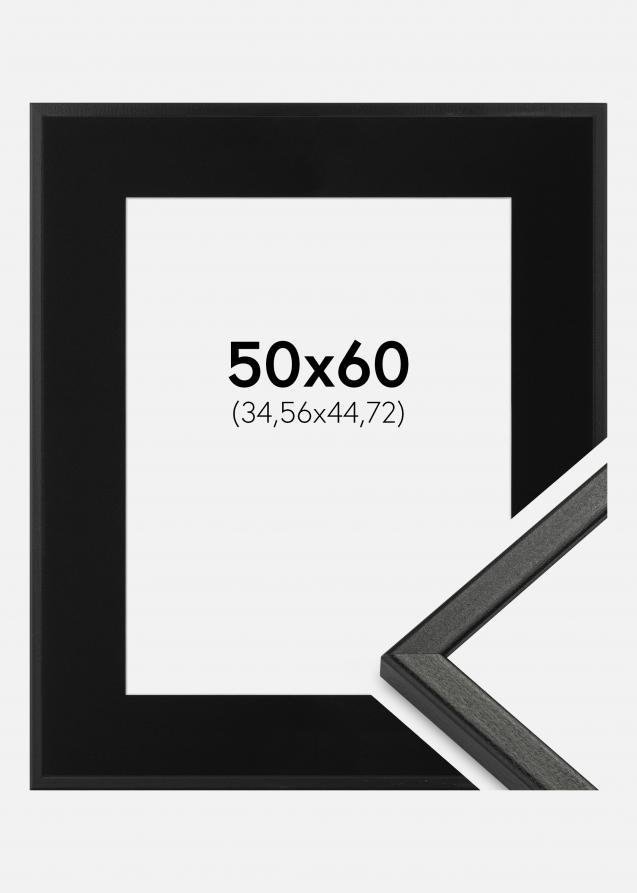 Cadre Kaspar Noir 50x60 cm - Passe-partout Noir 14x18 pouces