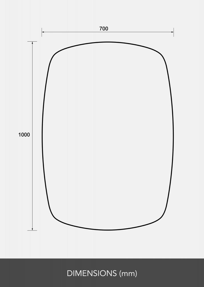 KAILA Miroir Curve 70x100 cm