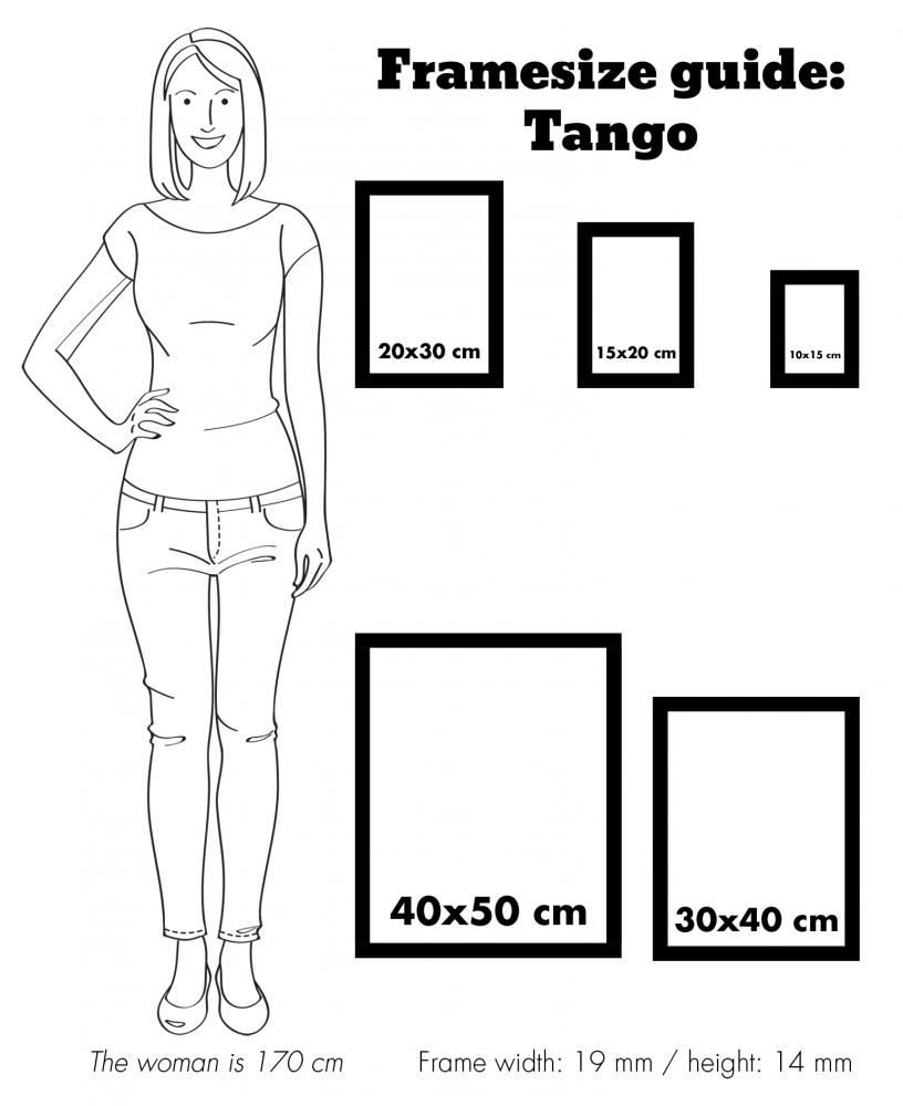 Cadre Tango Noir 20x30 cm