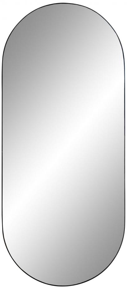 Oval Mirror Jersey - Thin Black 35x80 cm