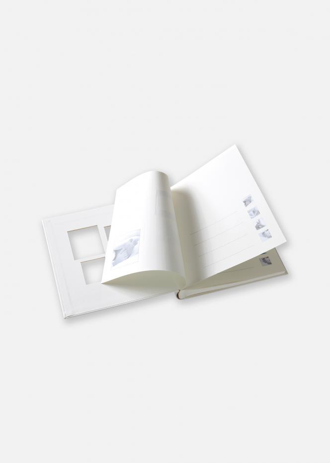 Little Foot Album Blanc gris - 28x30,5 cm (60 pages blanches / 30 feuilles)