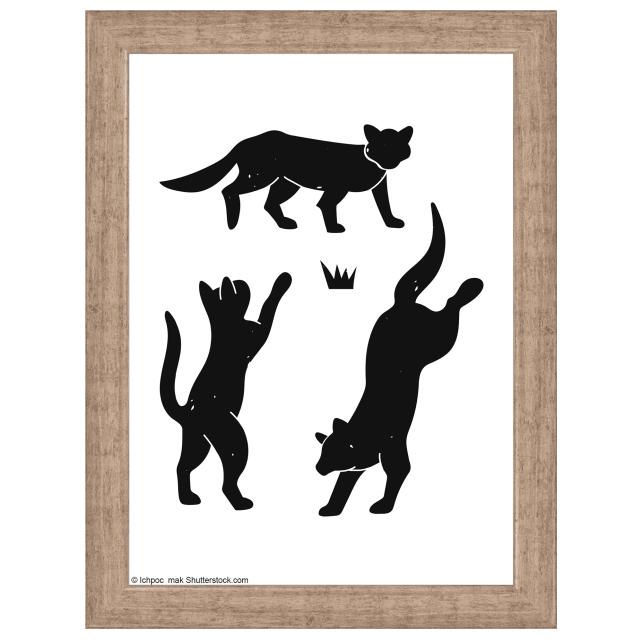 Cadre Liv Gris 13x18 cm - Passe-partout Blanc 10x12 cm