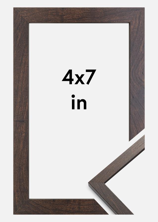 Cadre Trendy Verre Acrylique Noyer 4x7 inches (10,16x17,8 cm)