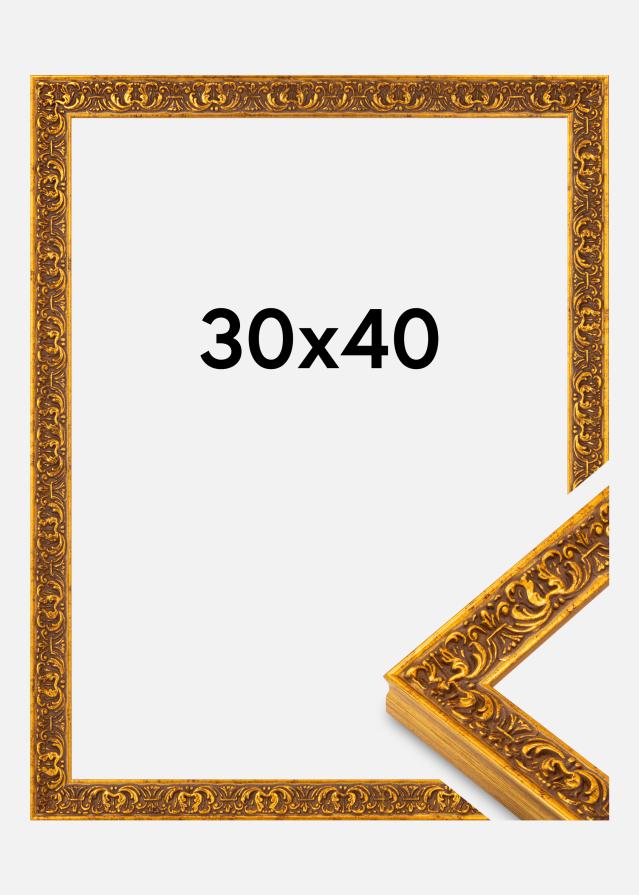 Cadre Amber Verre acrylique Or 30x40 cm