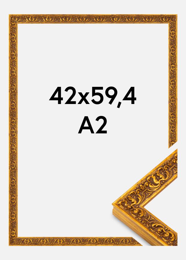 Cadre Amber Verre acrylique Doré 42x59,4 cm (A2)
