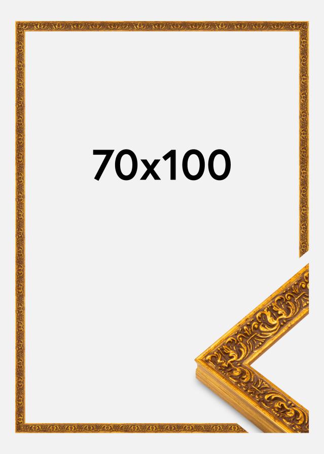 Cadre Amber Verre Acrylique Or 70x100 cm