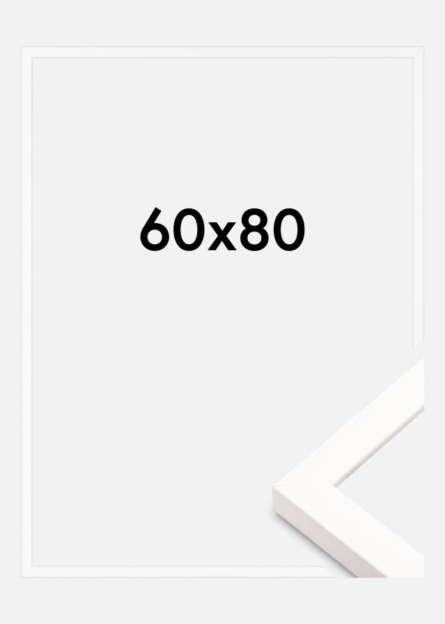 Cadre Brooke Verre acrylique Blanc 60x80 cm