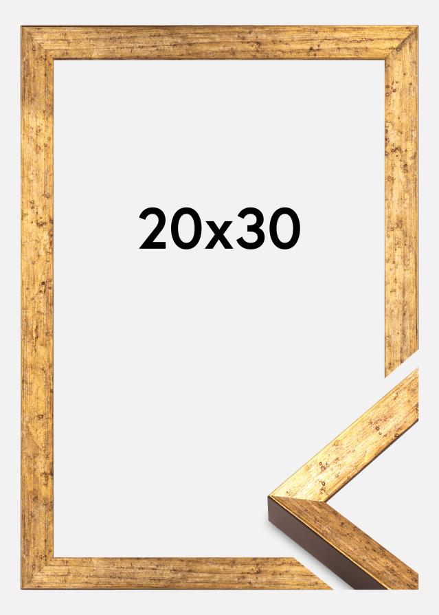 Cadre Dune Verre acrylique Or 20x30 cm