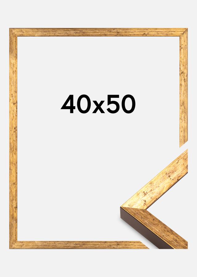 Cadre Dune Verre Acrylique Doré 40x50 cm
