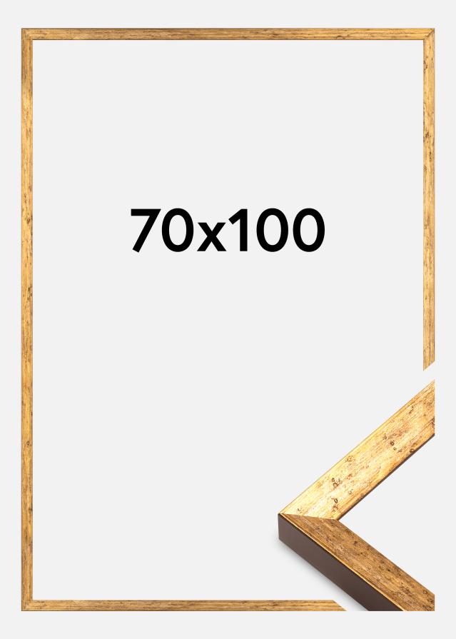 Cadre Dune Verre Acrylique Or 70x100 cm